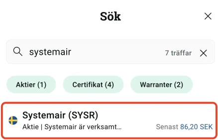 sök efter systemair